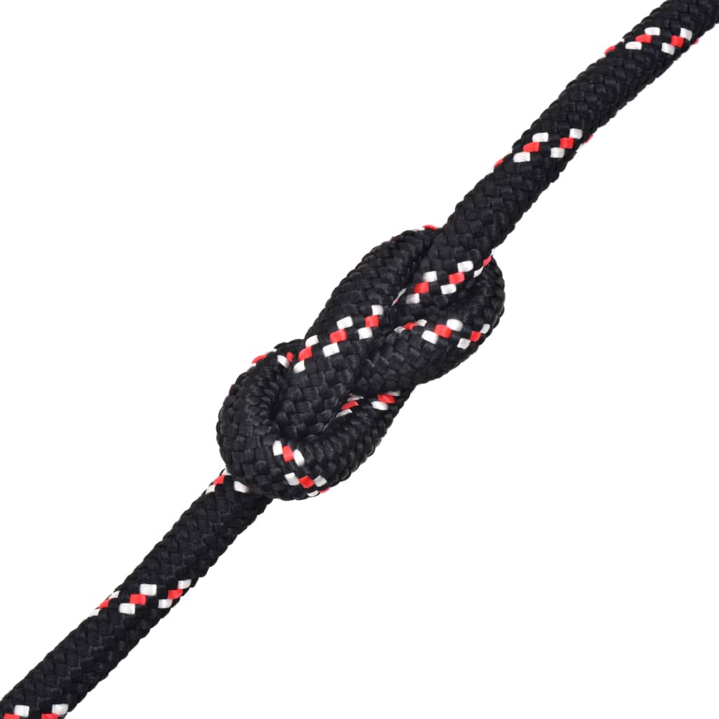 Vidaxl Boot Rope 8 mm 100 m polypropylen sort