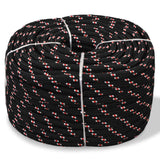 Vidaxl Boat Rope 14 mm 50 m polypropylen sort