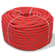 Vidaxxl bådreb 14 mm 50 m polypropylen rød