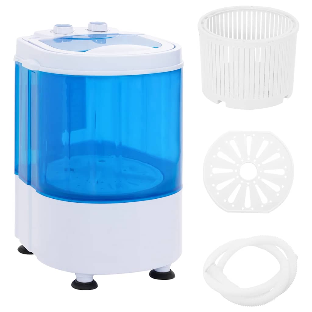 Vidaxl mini vaskemaskine med en enkelt tromme 2,6 kg