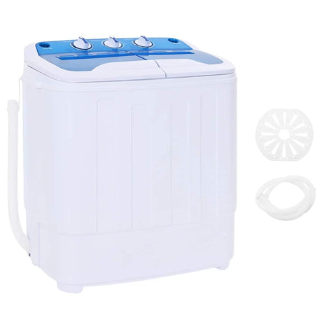 Vidaxl mini vaskemaskine med dobbelt tromme 5,6 kg