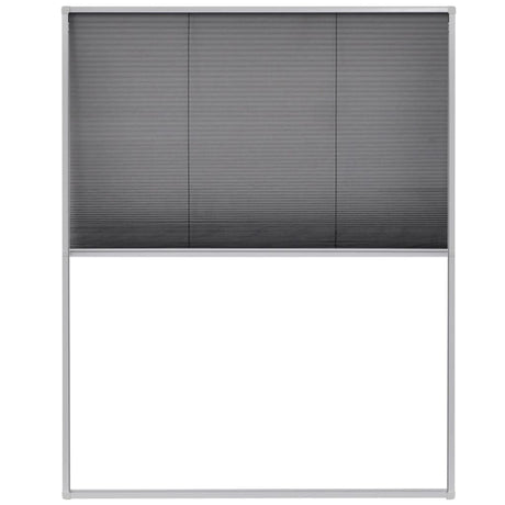 Vidaxx plisseret vinduesskærm 80x100 cm aluminium