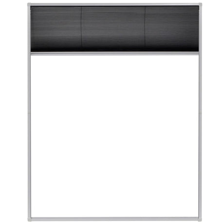 Vidaxx plisseret vinduesskærm 80x100 cm aluminium