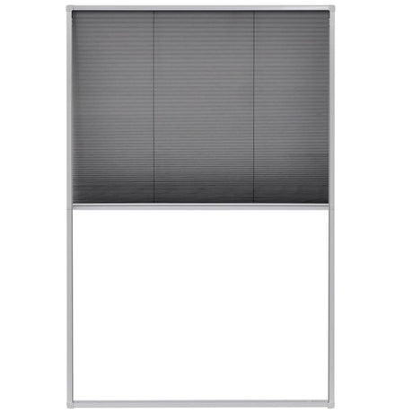 Vidaxx plisseret vinduesskærm 80x120 cm aluminium