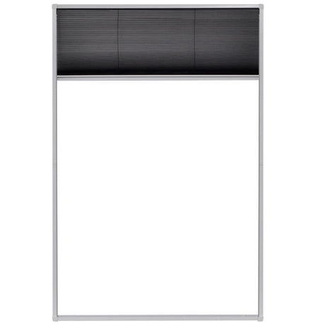 Vidaxx plisseret vinduesskærm 80x120 cm aluminium