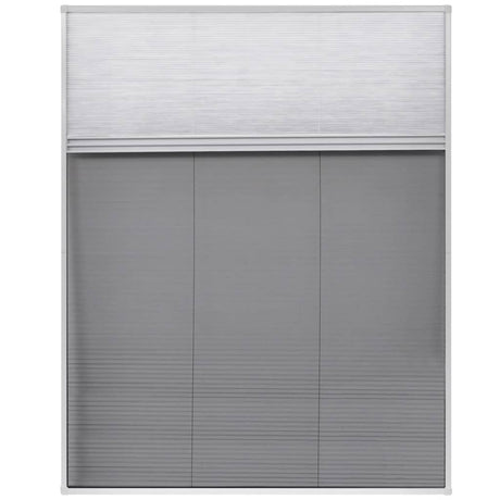 Vidaxx plisseret vinduesskærm med mørklægning 80x100 cm aluminium