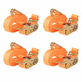VidaXL spændingsremme 0,4 tons 6mx25mm orange 4 stk