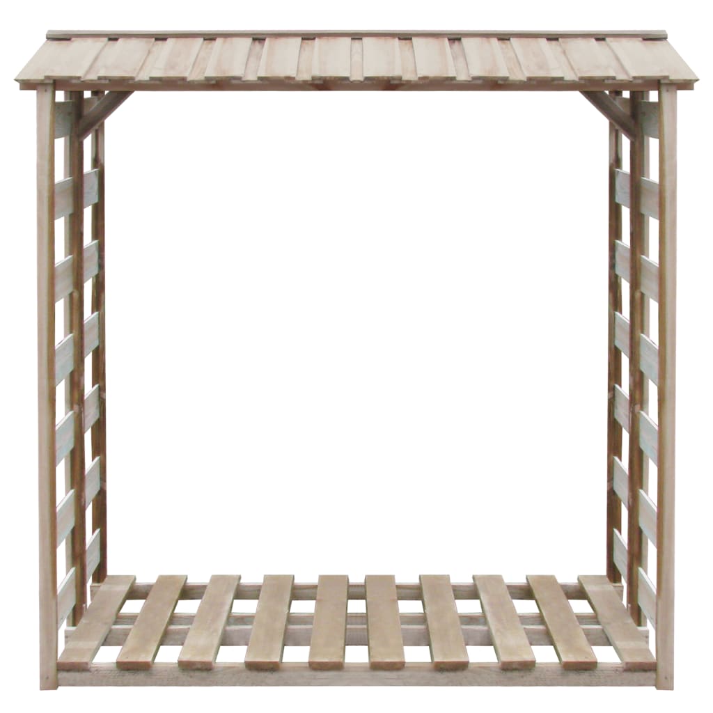 Vidaxl brændeopbevaring 150x90x176 cm imprægneret fyrretræ