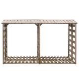 Vidaxl brændeopbevaring 300x90x176 cm Imprægneret fyrretræ