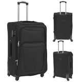 Vidaxl Trolleyset sort 3-delt