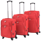 Vidaxl Trolleyset Red 3-Piece