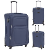 Vidaxl Trolleyset Navy Blue 3-Piece