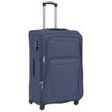 Vidaxl Trolleyset Navy Blue 3-Piece
