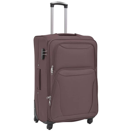 Vidaxl Trolleyset Coffee Brown 3-delt