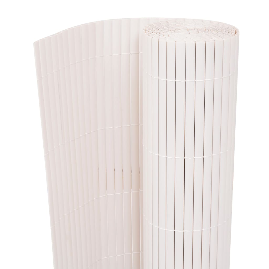 Vidaxl Garden Fencing Double -Sided 90x500 cm hvid