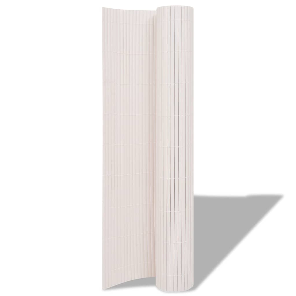 Vidaxl Garden Fencing Double -Sided 90x500 cm hvid