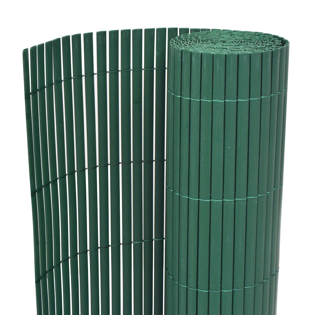 Vidaxl Garden Fencing Double -Sided 90x500 cm PVC Green