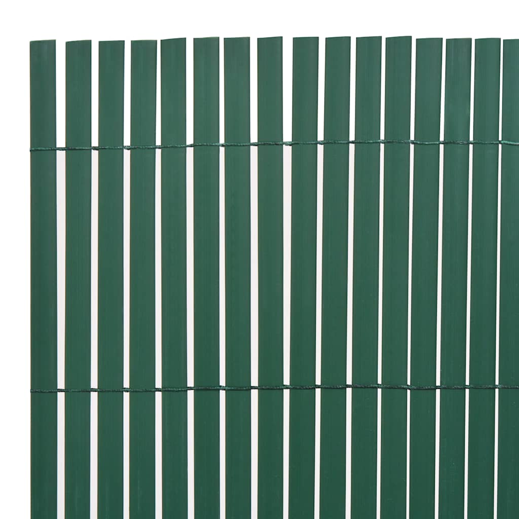 Vidaxl Garden Fencing Double -Sided 90x500 cm PVC Green