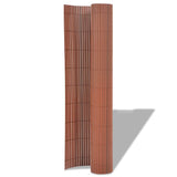 Vidaxl Garden Fencing Double -Sided 90x500 cm PVC Brown