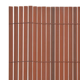 Vidaxl Garden Fencing Double -Sided 90x500 cm PVC Brown