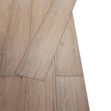 Vidaxl Floorboards Selvlavt 5,02 m² 2 mm PVC Oak Brown