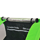 Vidaxl cykeltrailer 30 kg grå og grøn