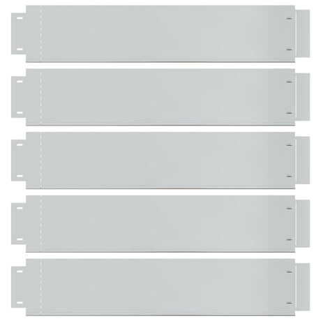 Vidaxl Grass Borders 100x19 cm galvaniseret stål 5 m