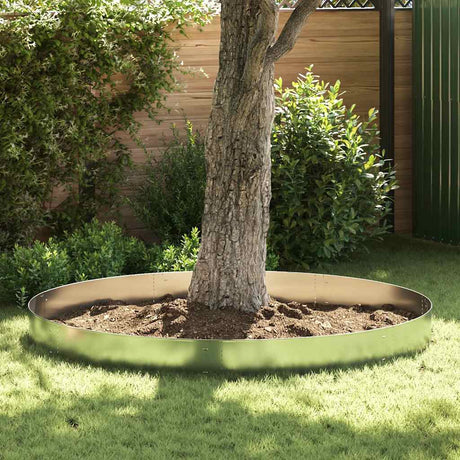 Vidaxl Grass Borders 100x19 cm galvaniseret stål 5 m