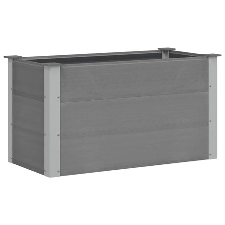 Vidaxl planter hævede 100x50x54 cm HKC grå