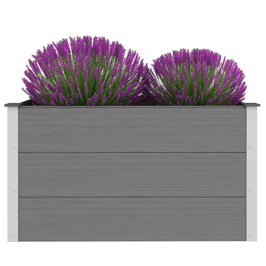 Vidaxl planter hævede 100x50x54 cm HKC grå