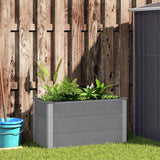 Vidaxl planter hævede 100x50x54 cm HKC grå