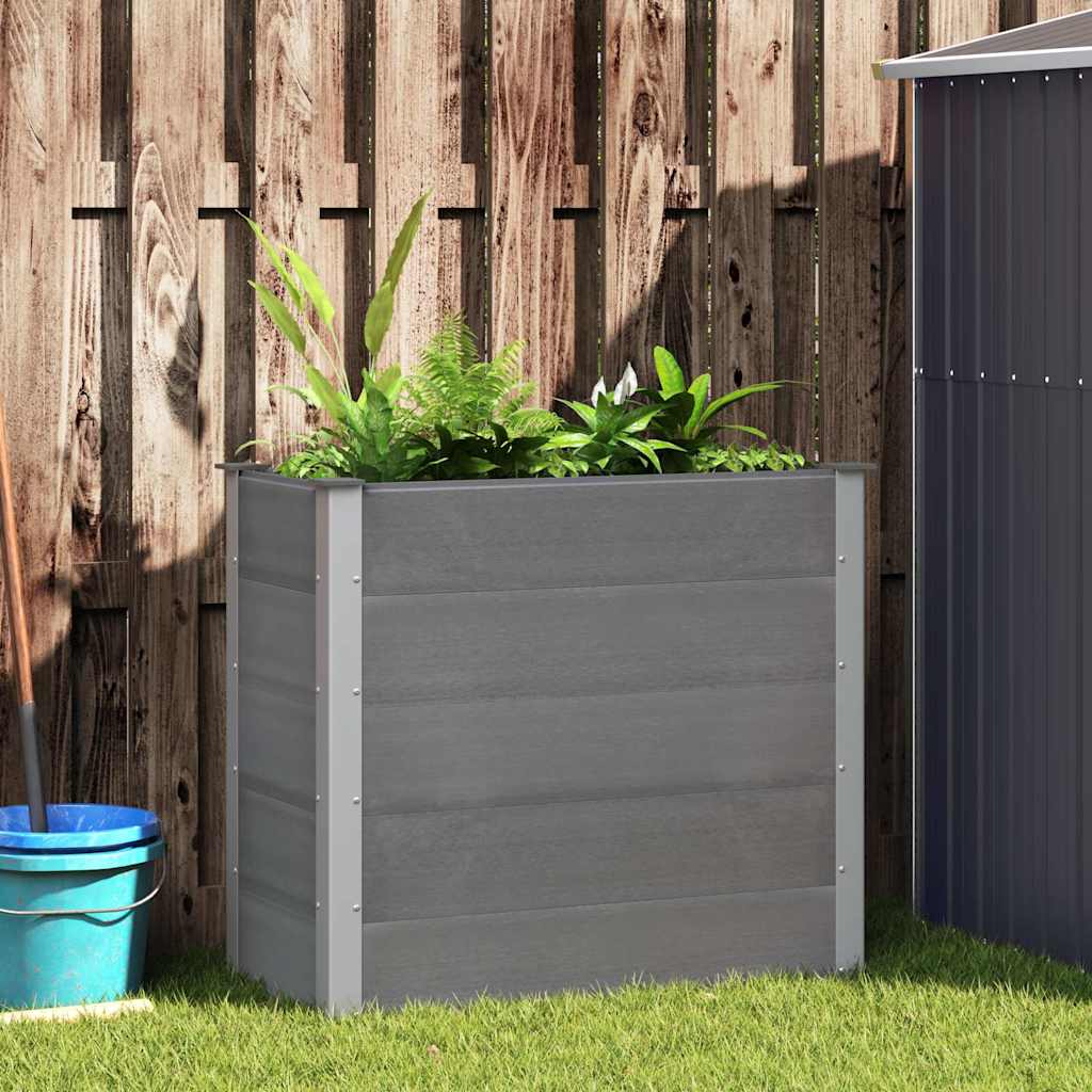 Vidaxl Planning Box hævet 100x50x91 cm HKC Gray