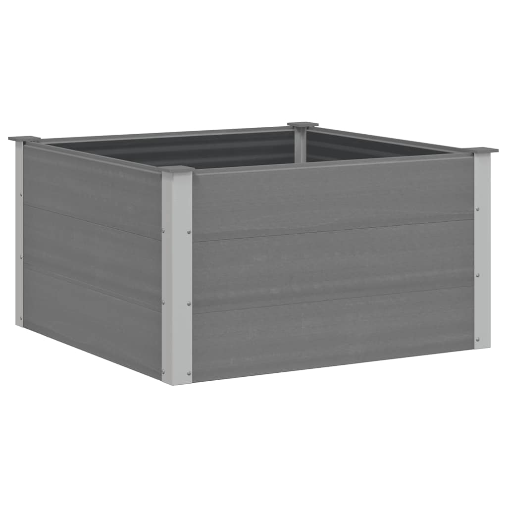 Vidaxl planter hævede 100x100x54 cm HKC grå