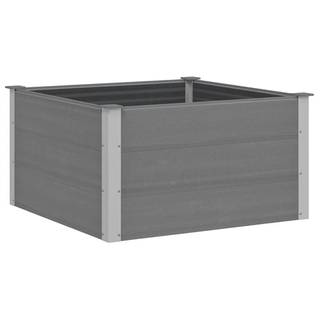 Vidaxl planter hævede 100x100x54 cm HKC grå