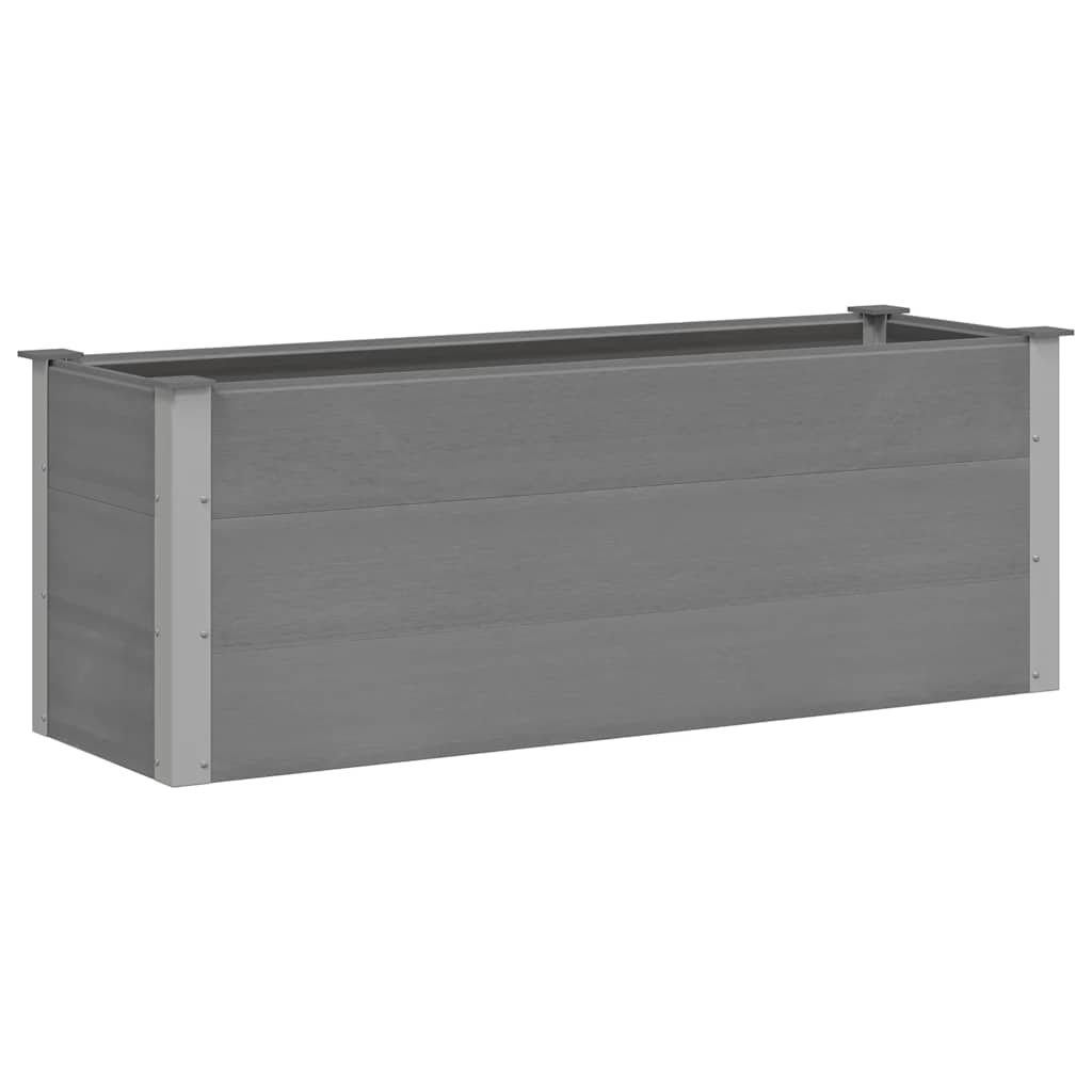 Vidaxl planter hævede 150x50x54 cm HKC grå
