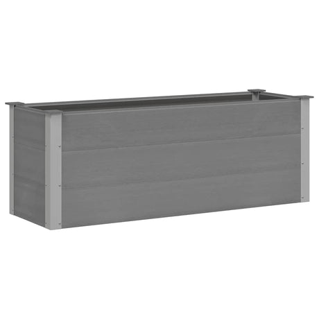 Vidaxl planter hævede 150x50x54 cm HKC grå