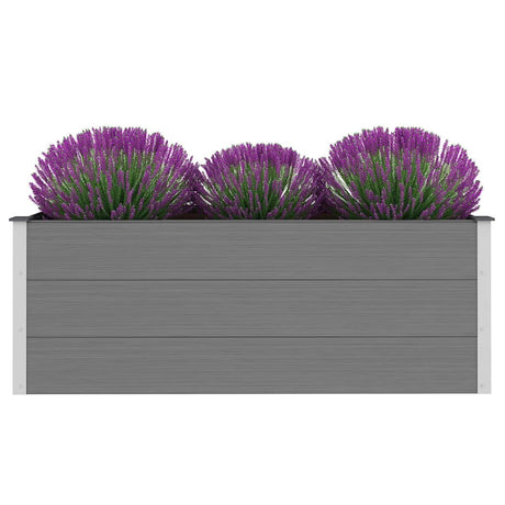 Vidaxl planter hævede 150x50x54 cm HKC grå
