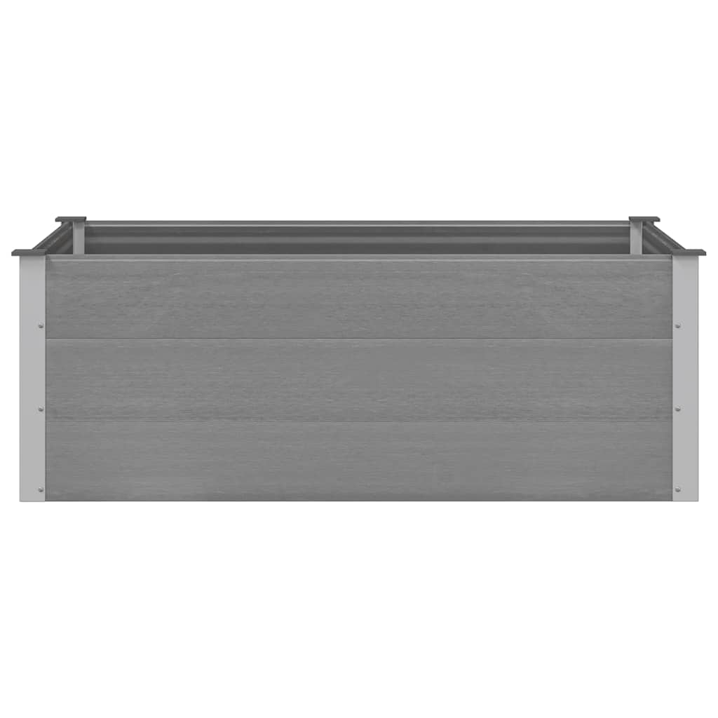Vidaxl Planter hævede 150x100x54 cm HKC Gray