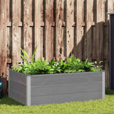 Vidaxl Planter hævede 150x100x54 cm HKC Gray