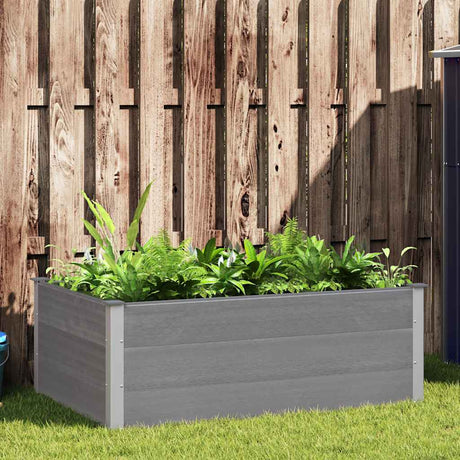 Vidaxl Planter hævede 150x100x54 cm HKC Gray