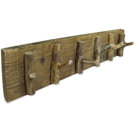 Vidaxl frakke rack 60x15 cm blandet genanvendt træ