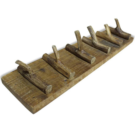 Vidaxl frakke rack 60x15 cm blandet genanvendt træ