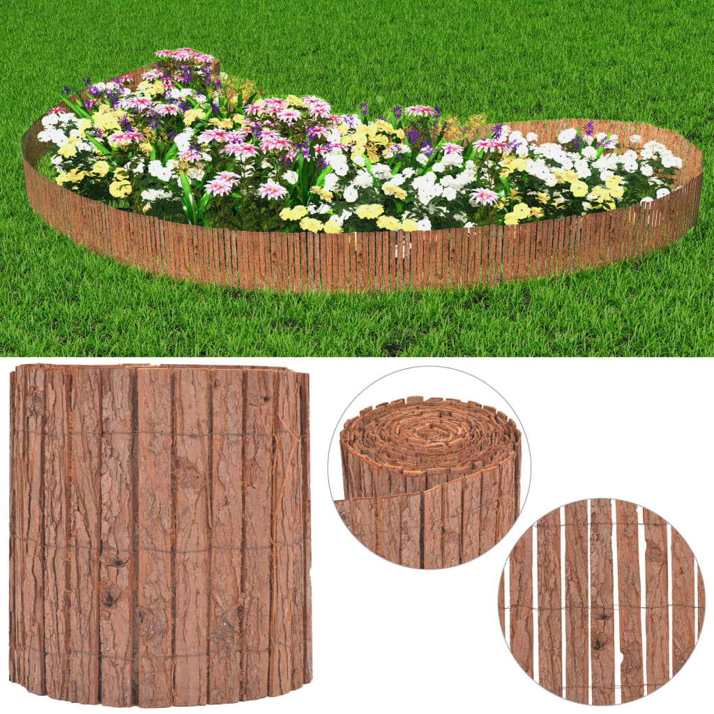 Vidaxl skærm 1000x30 cm bark