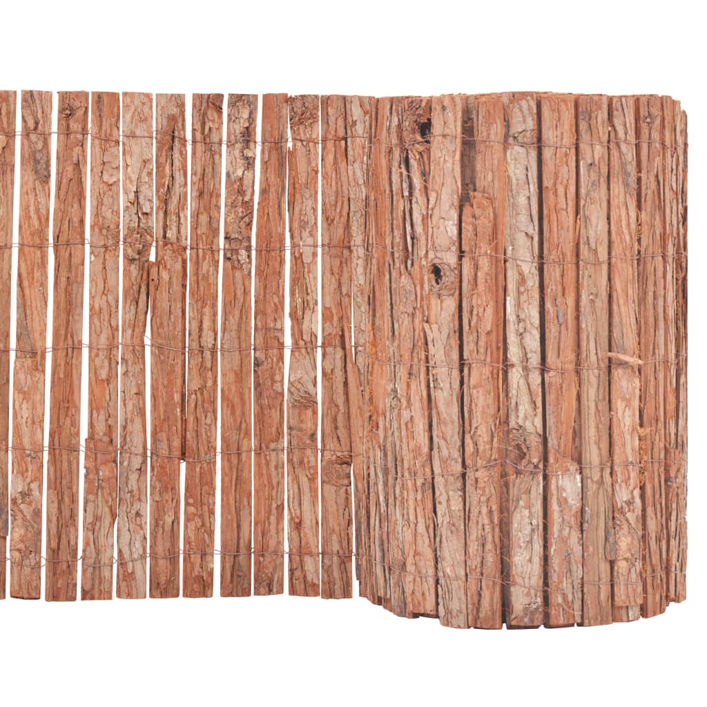 Vidaxl skærm 1000x50 cm bark