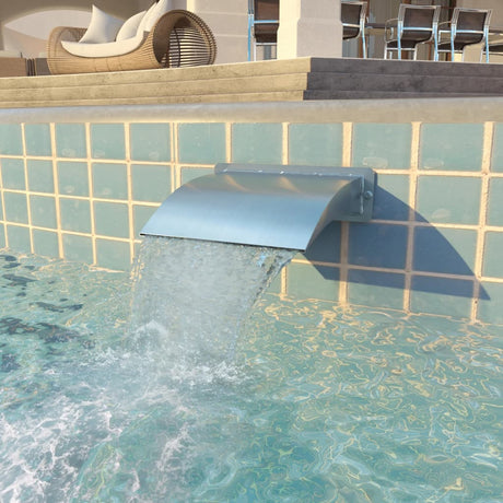 Vidaxl Swimming Pool Fontijn 30x9x26 cm rustfrit stål sølvfarvet