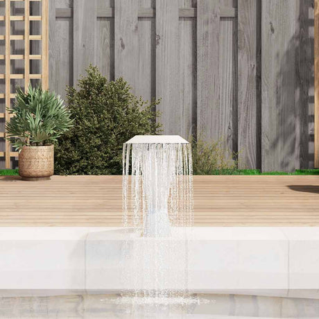 Vidaxl Swimming Pool Fountain 64x30x52 cm Rustfrit stål sølvfarvet