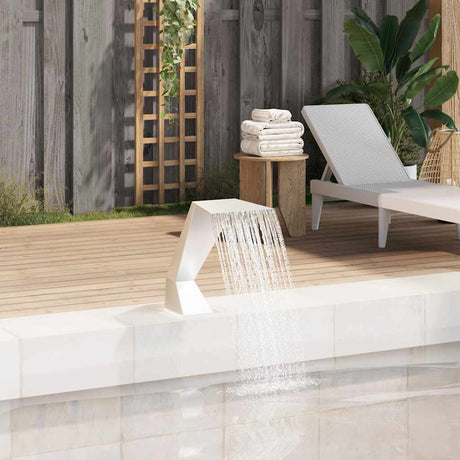 Vidaxl Swimming Pool Fountain 64x30x52 cm Rustfrit stål sølvfarvet
