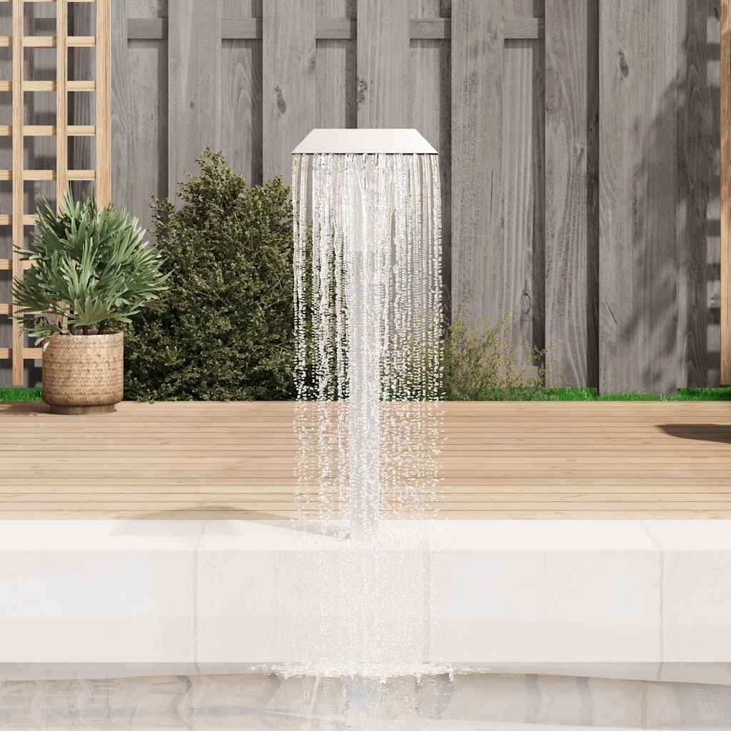 Vidaxl Swimming Pool Fountain 50x30x90 cm rustfrit stål sølvfarvet