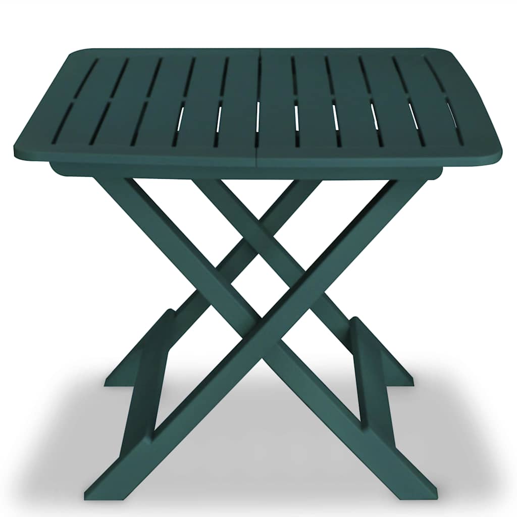 Vidaxl 3-delige bistroset inklapbaar kunststof groen