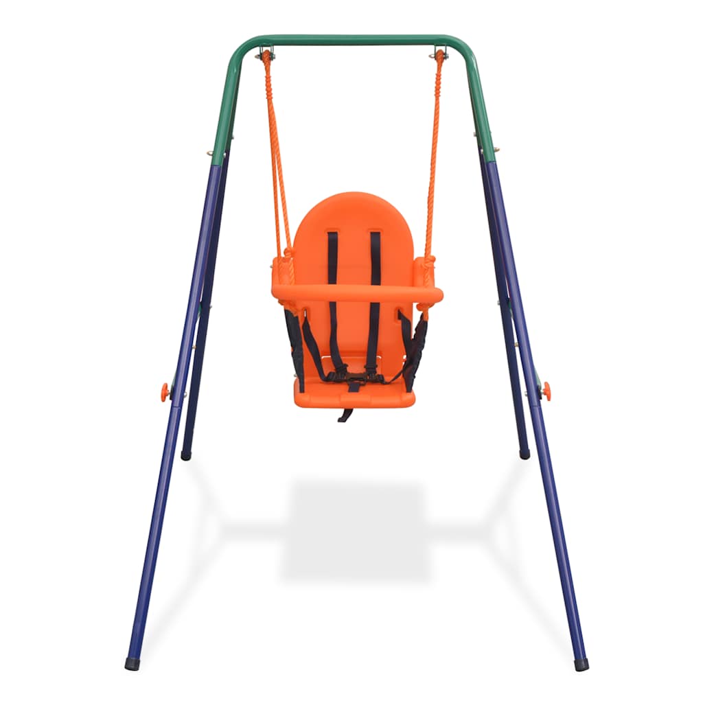 Vidaxl Toddler Swing Set med sikkerhedssele Orange